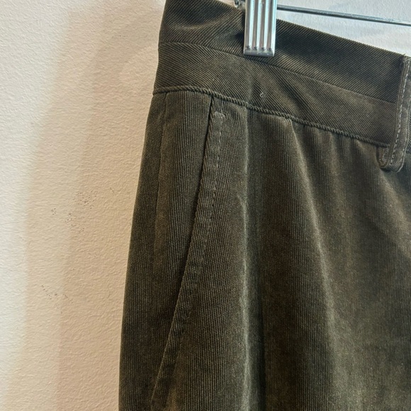 COLDWATER CREEK Sz 16 Pants Micro Corduroy Flare Bottoms Zipper Closure Trousers - Picture 2 of 12